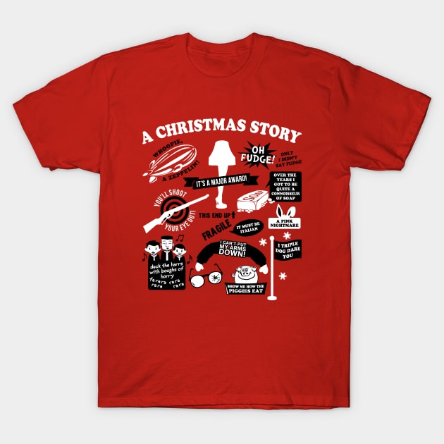 Christmas Story Quotes A Christmas Story Movie TShirt TeePublic